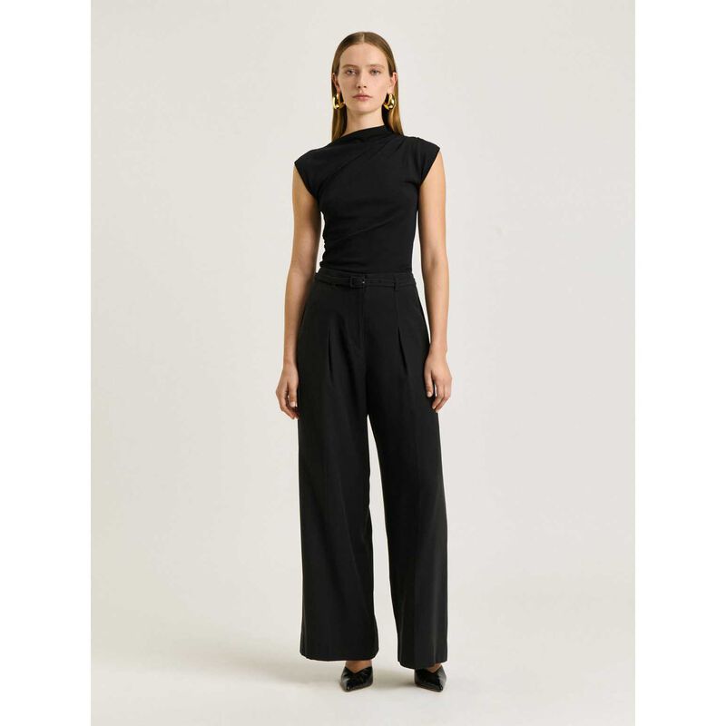 Veronika Maine Ruched Cap Sleeve Knit image number 3